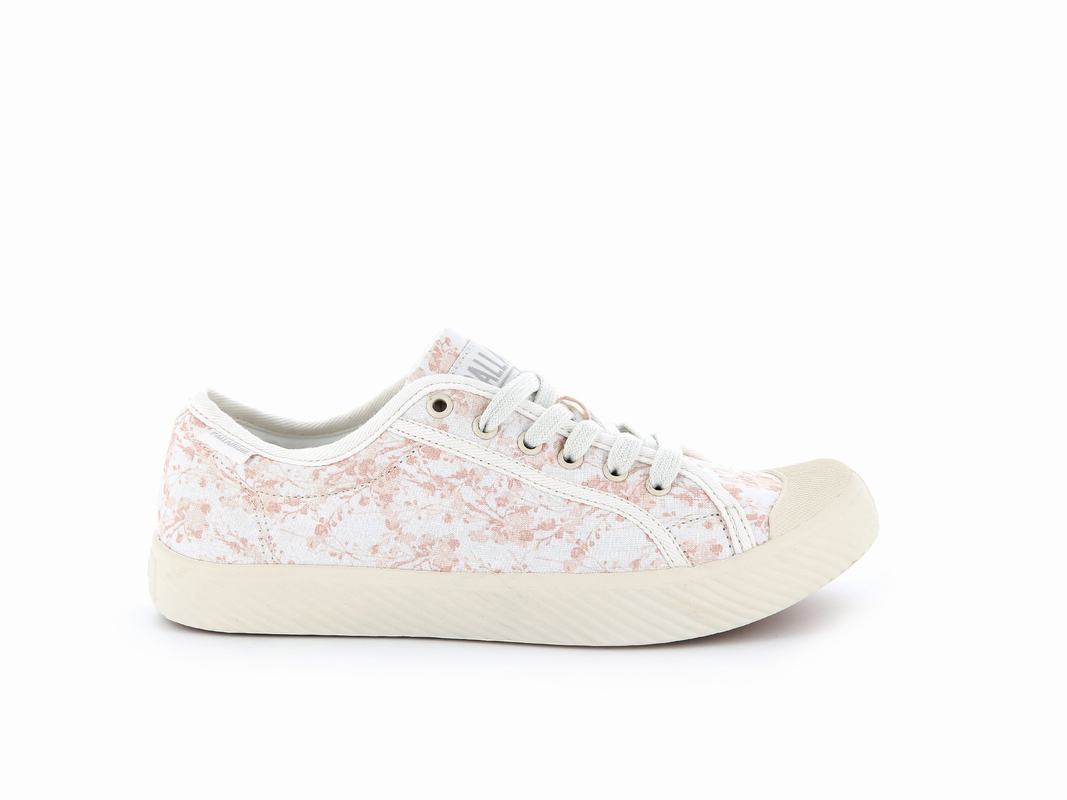 Palladium Pallaphoenix Canvas Print Damen Niedrige Sneaker Mehrfarbig ||462807-TXS||